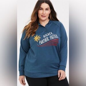 Her Universe Captain Marvel Sleep Hoodie